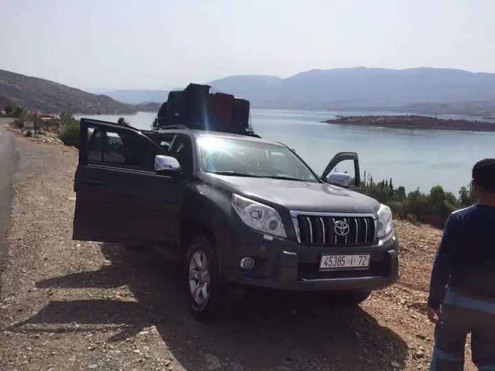 Our 4x4 by a reservoir