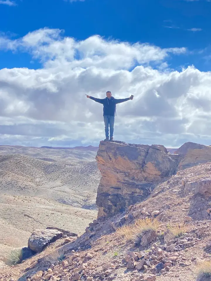 A guest on a rock in southern Morocco