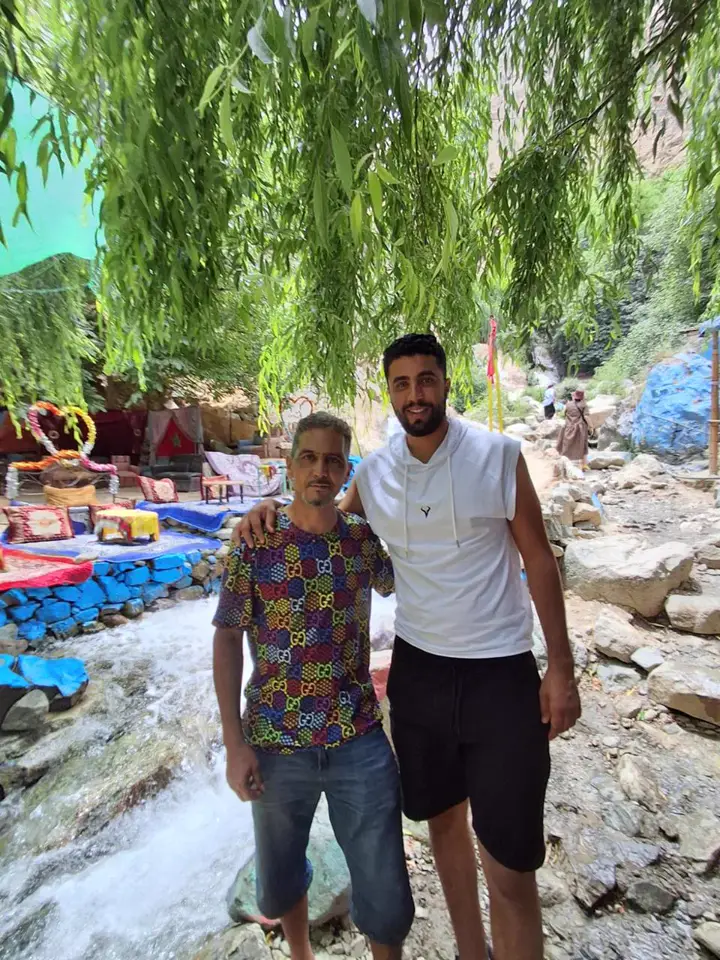 Mohammed Toulali and his partner Omar Kadir in the Ourika Valley