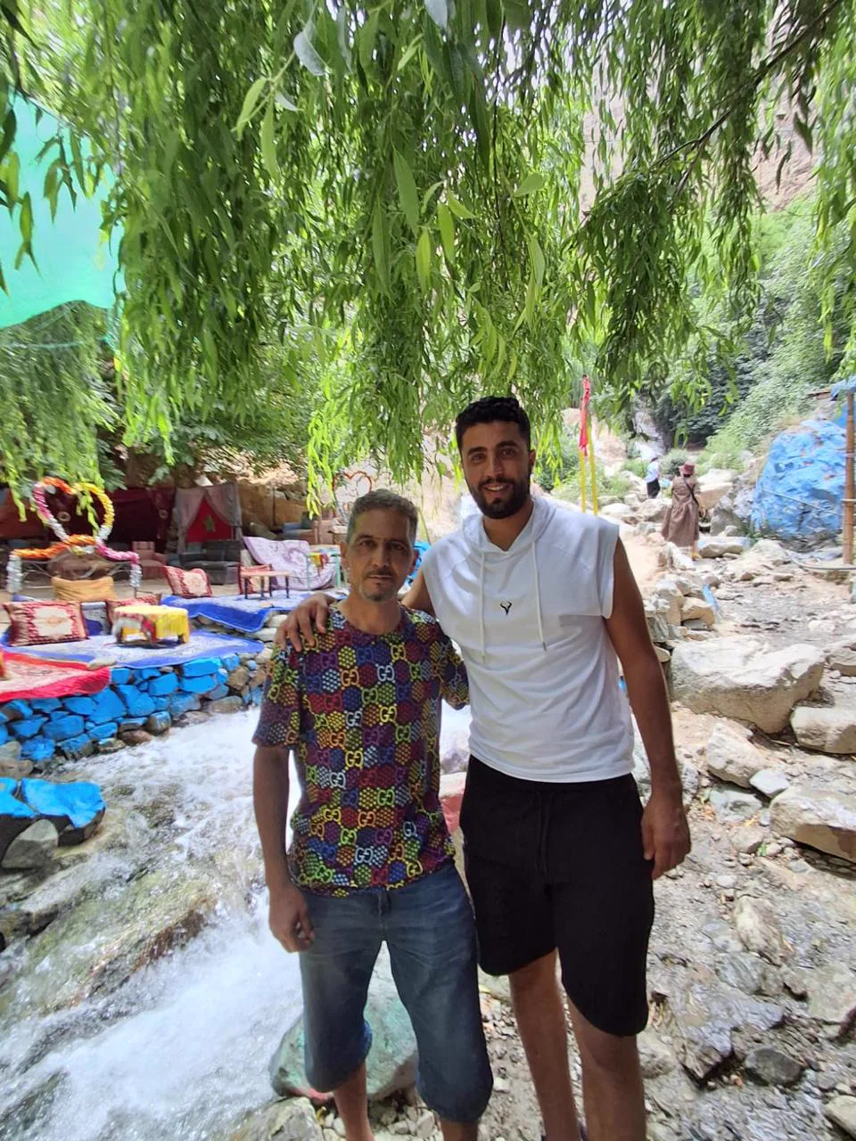 Mohammed Toulali and his partner Omar Kadir in the Ourika Valley