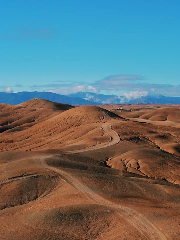 Hills of the Agafay desert near Marrakech