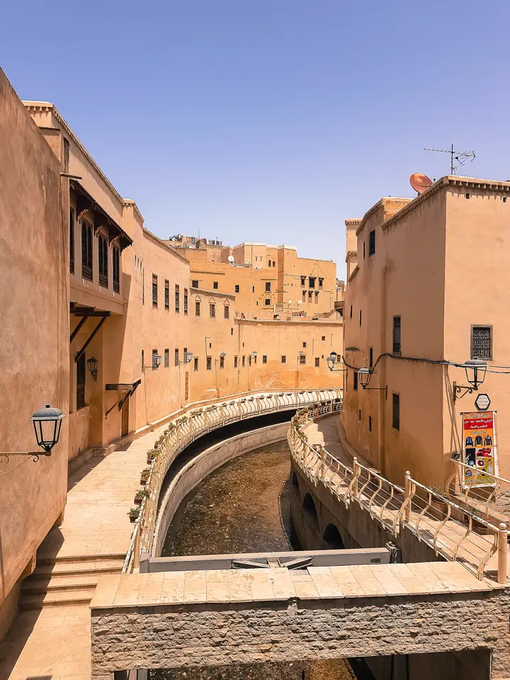 Lanes and houses in the medina of Fes