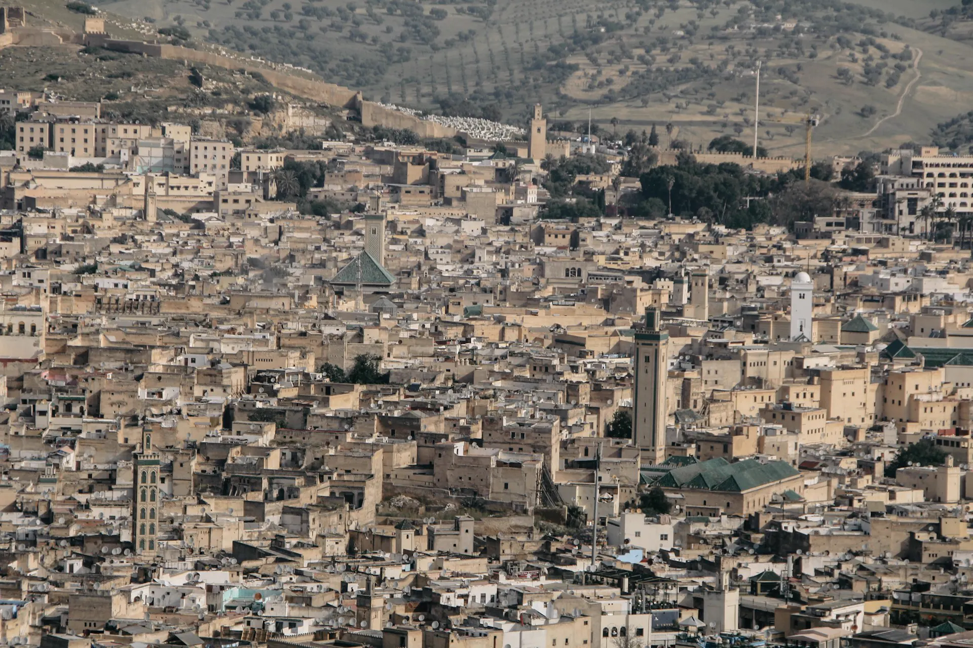 Vue sur la médina de Fès