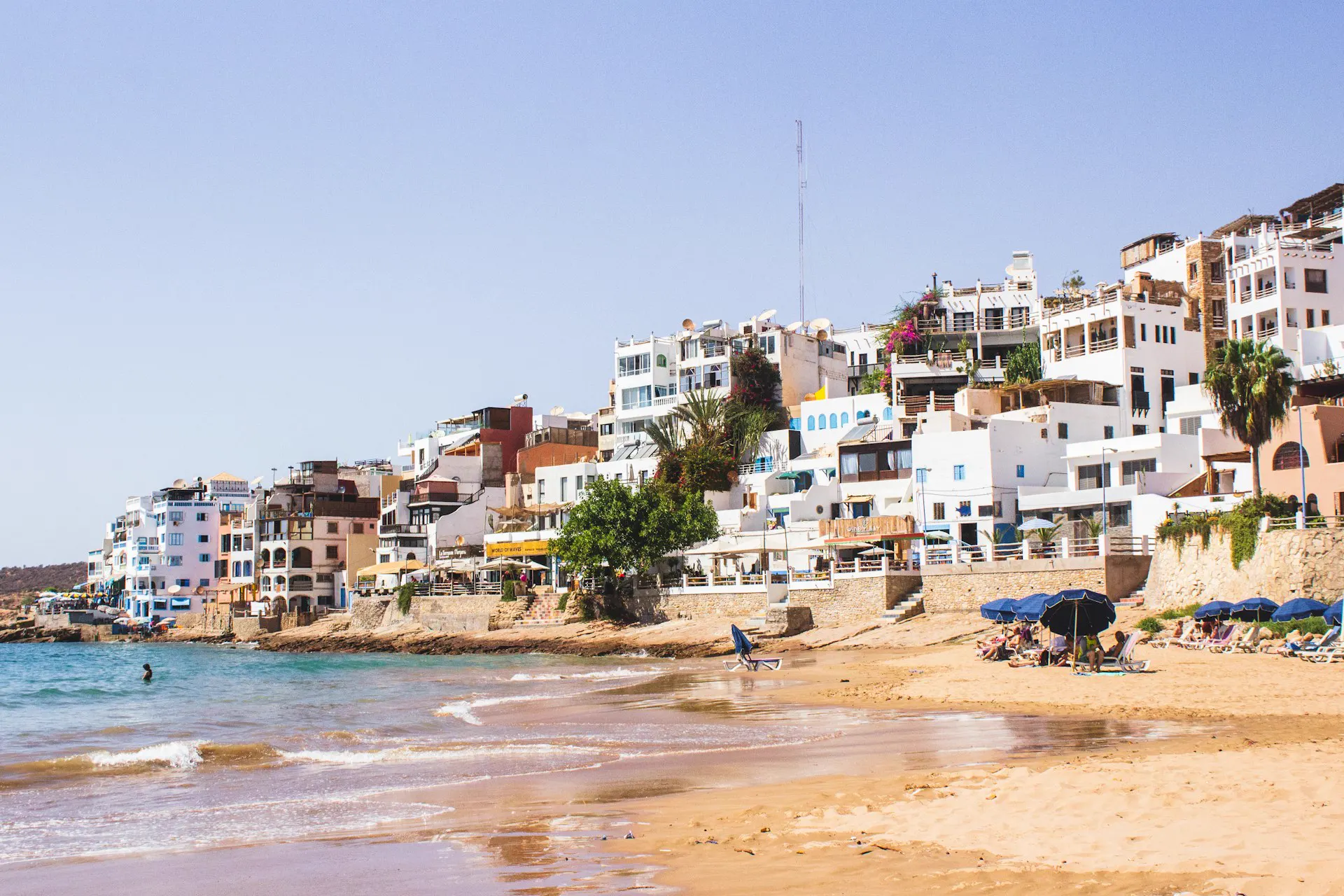 Le village de pêcheurs et de surfeurs de Taghazout