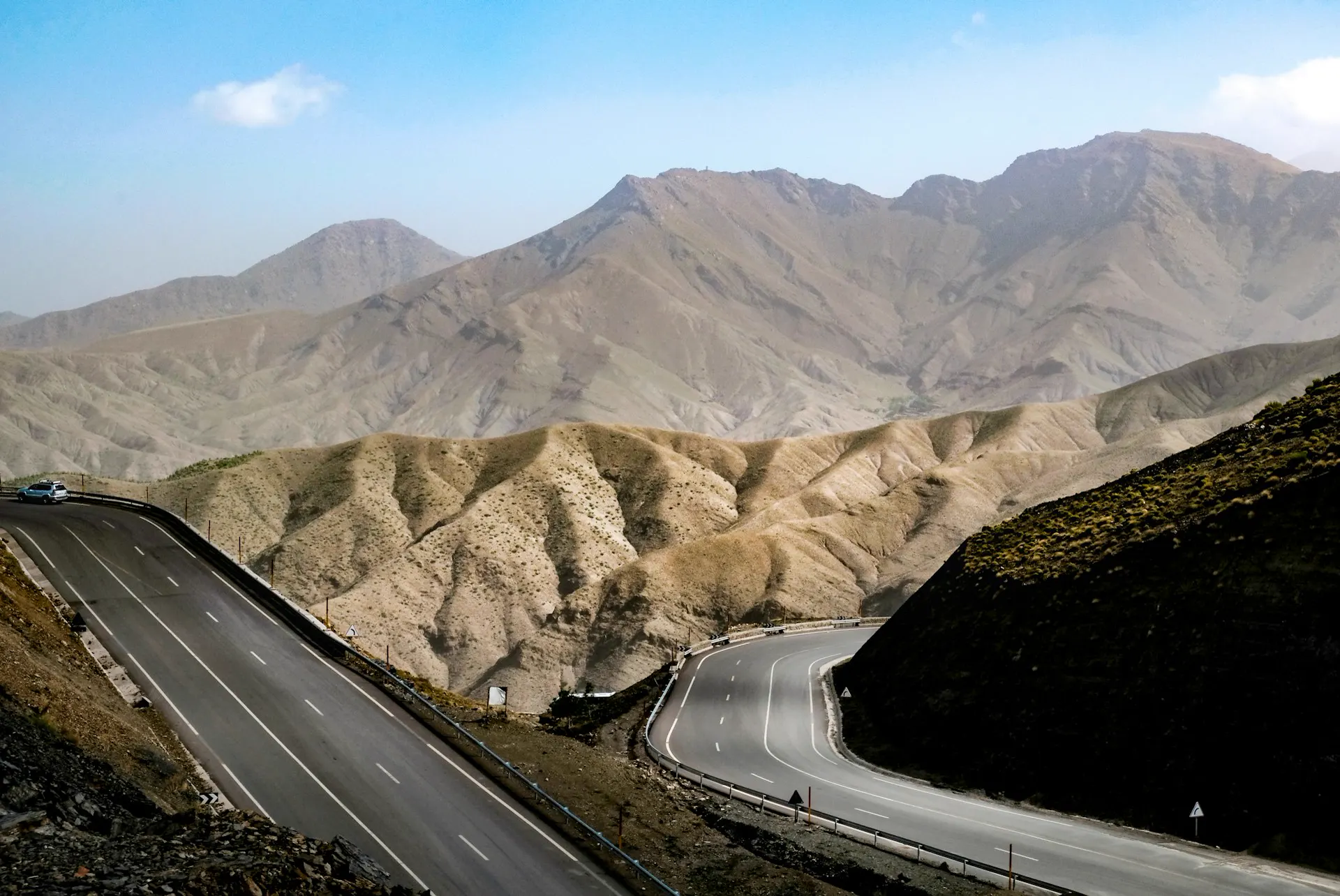 Passstraße über den Tizi-n-Tichka im Hohen Atlas