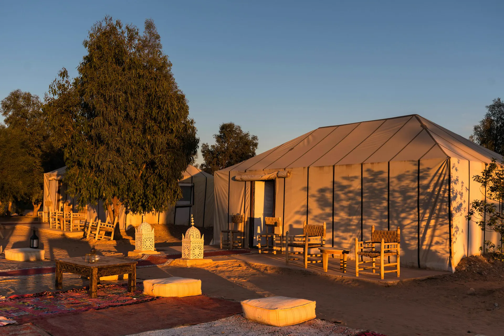 Tente d’un bivouac près de Merzouga